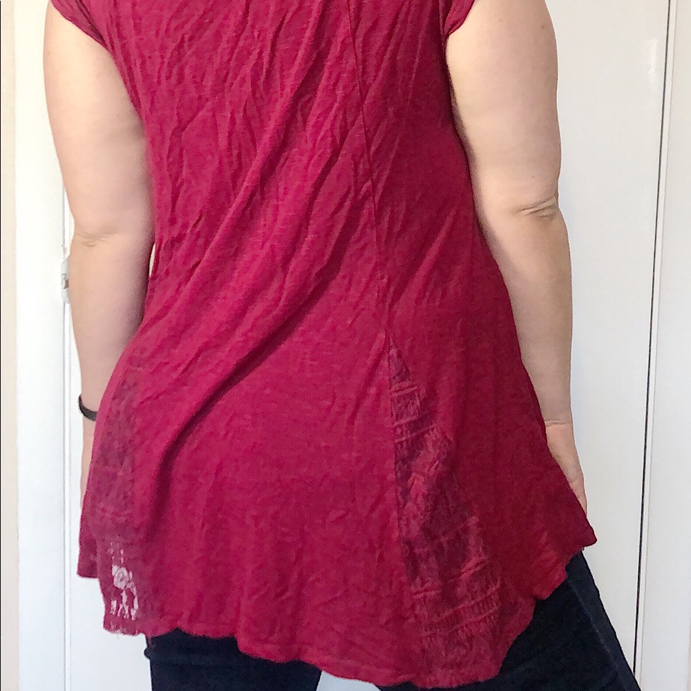 High/lo blouse